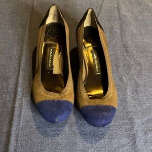 Dana Buchman Brown and Blue Women's Flats